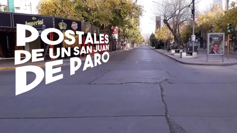 Así está el centro sanjuanino con el paro nacional