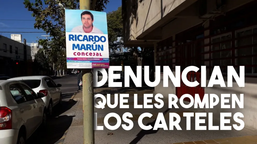 Denuncian que les rompen los carteles