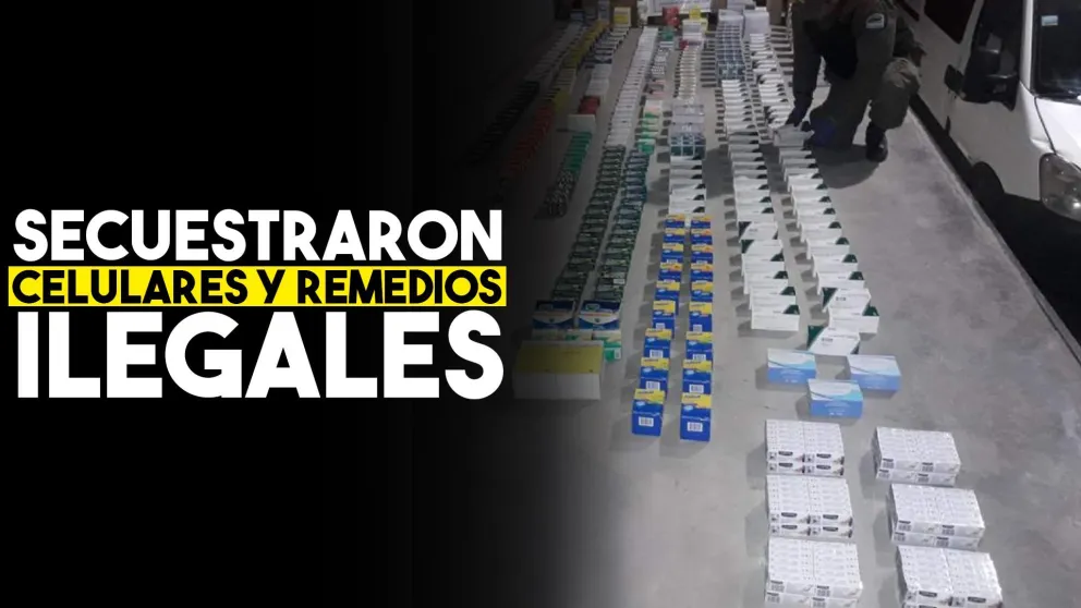 Secuestraron celulares y remedios sin documentación a punto de entrar a San Juan