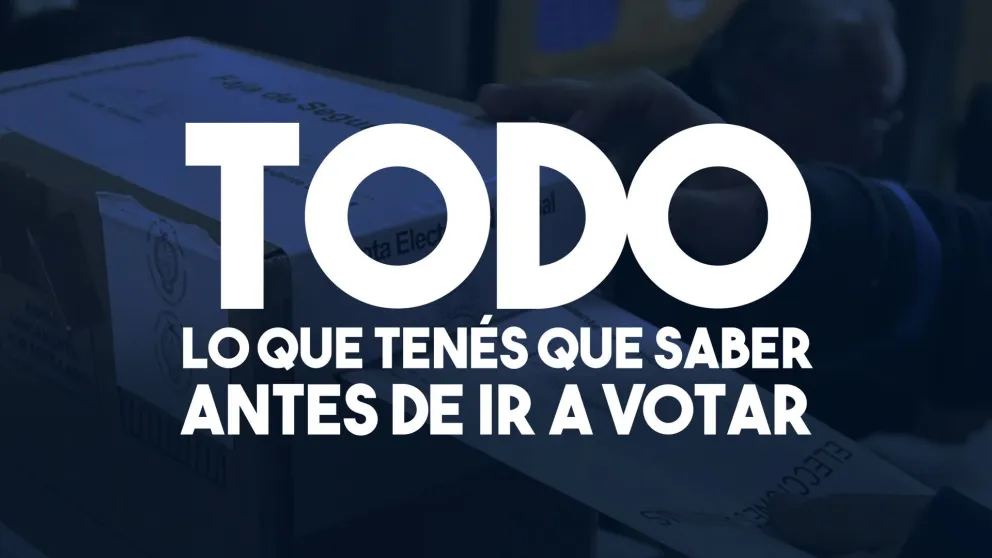 ¿Votás el domingo? Tené en cuenta las siguientes recomendaciones