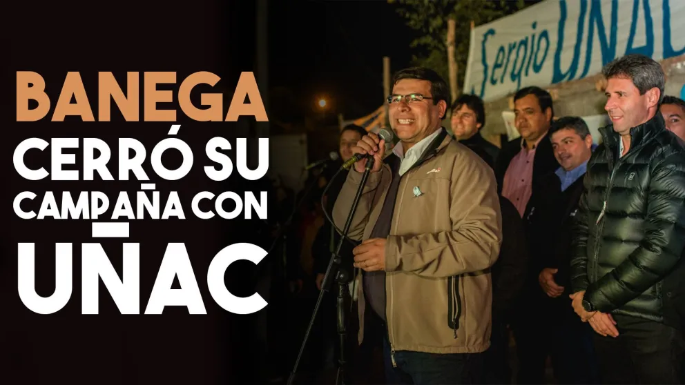 Banega cerró su campaña en 9 de Julio junto a Uñac