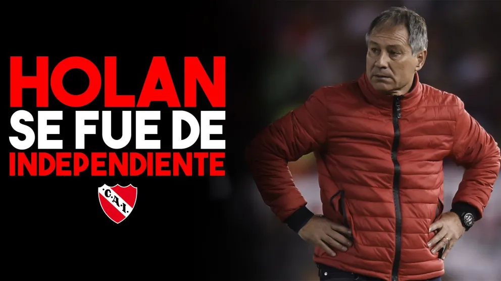 Holan dejó de ser el DT de Independiente