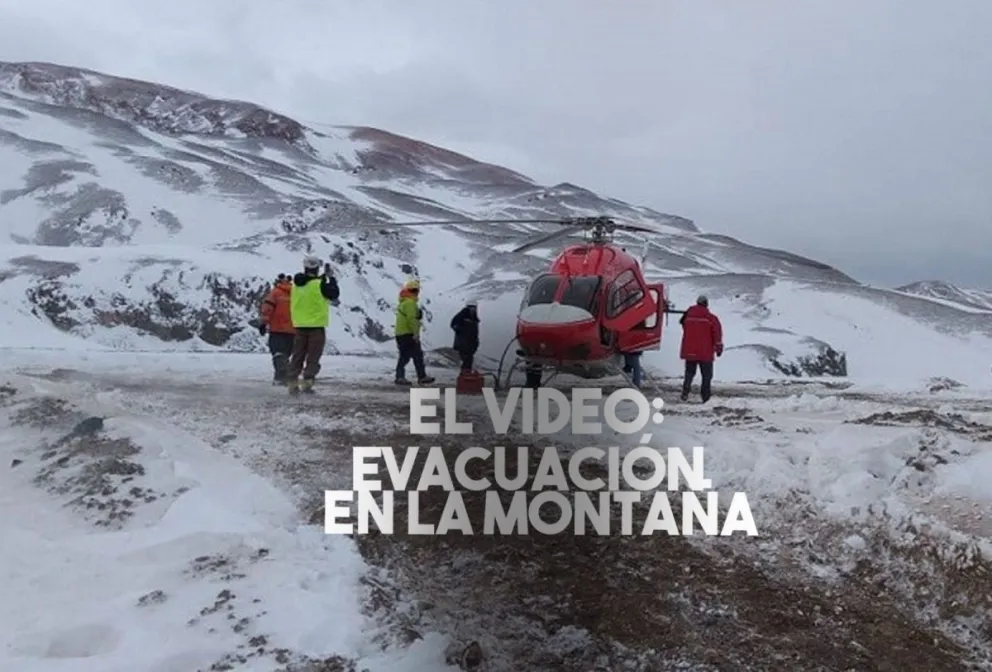 Así fue la evacuación en la cordillera en pleno temporal