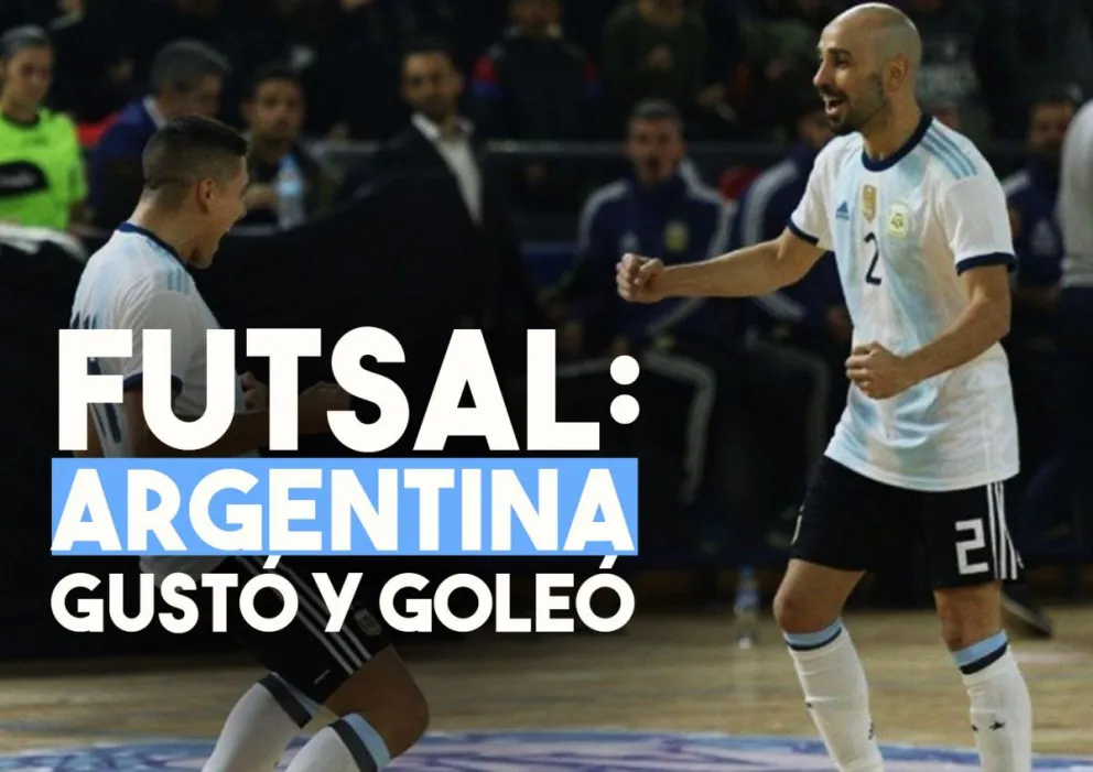 Futsal: Argentina goleó y gustó en el Cantoni