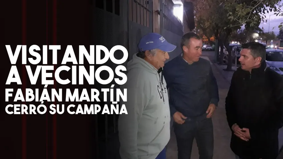 Fabián Martín junto a Marcelo Orrego cerró su campaña