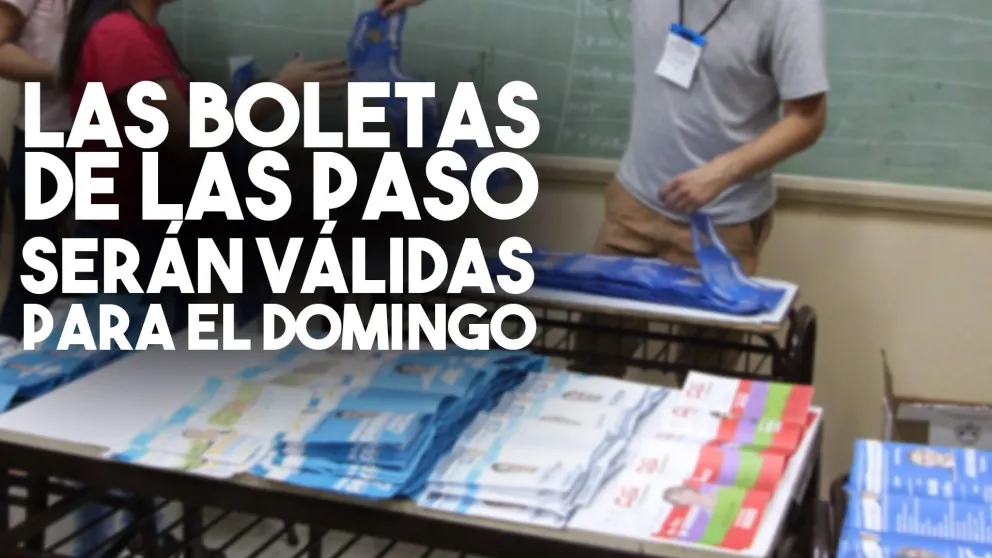 El domingo se podrá votar con boletas de las PASO