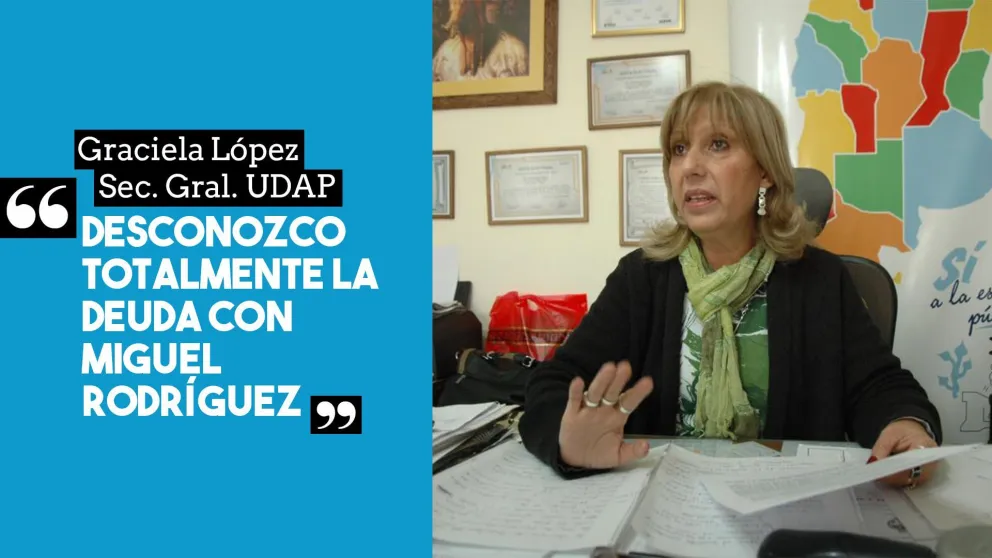 Graciela López: "Desconozco totalmente la deuda con Miguel Rodríguez"
