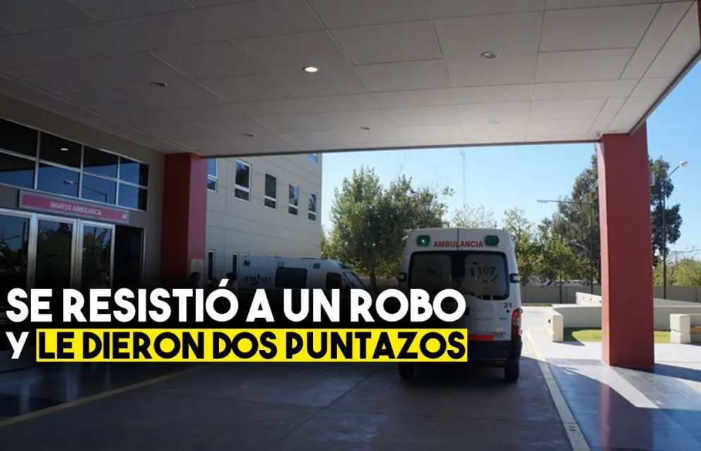 Se resistió a un robo y lo apuñalaron