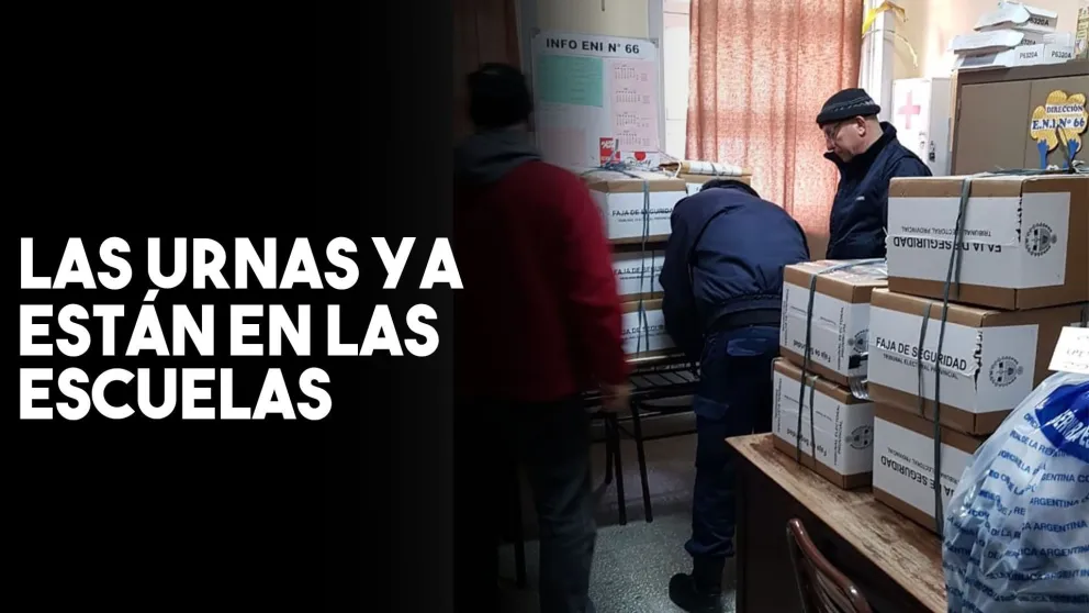 Ya están en las 210 escuelas las urnas para la Elecciones Generales