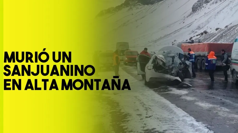 Choque frontal entre un camión y un auto dejó como saldo un sanjuanino muerto en Alta Montaña
