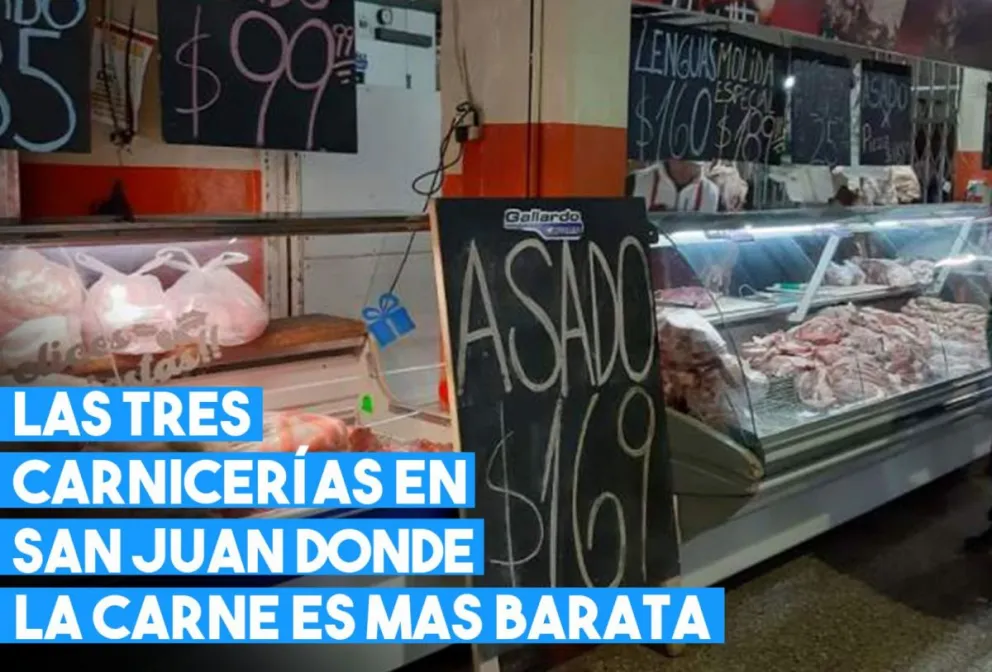 Conocé las 3 carnicerías de San Juan donde la carne para asado es mas barata