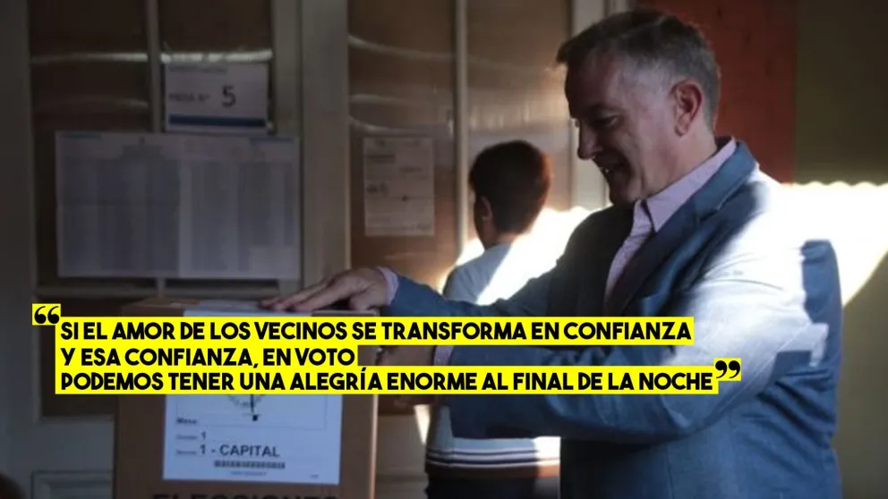 Acompañado de su familia Rodolfo Colombo emitió su voto