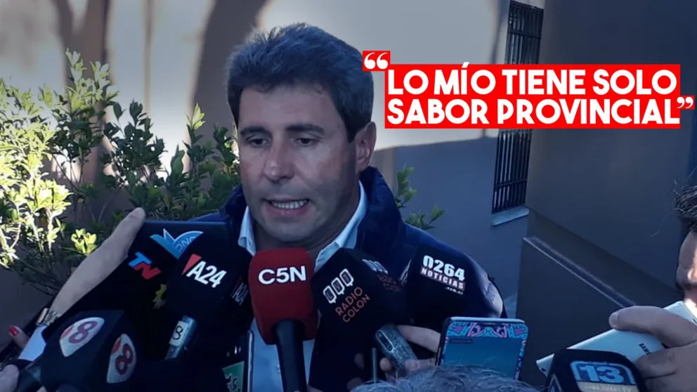 Sergio Uñac: "Lo mío tiene solo sabor provincial"