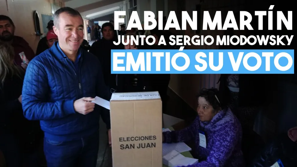 Fabian Martín ya emitió su voto