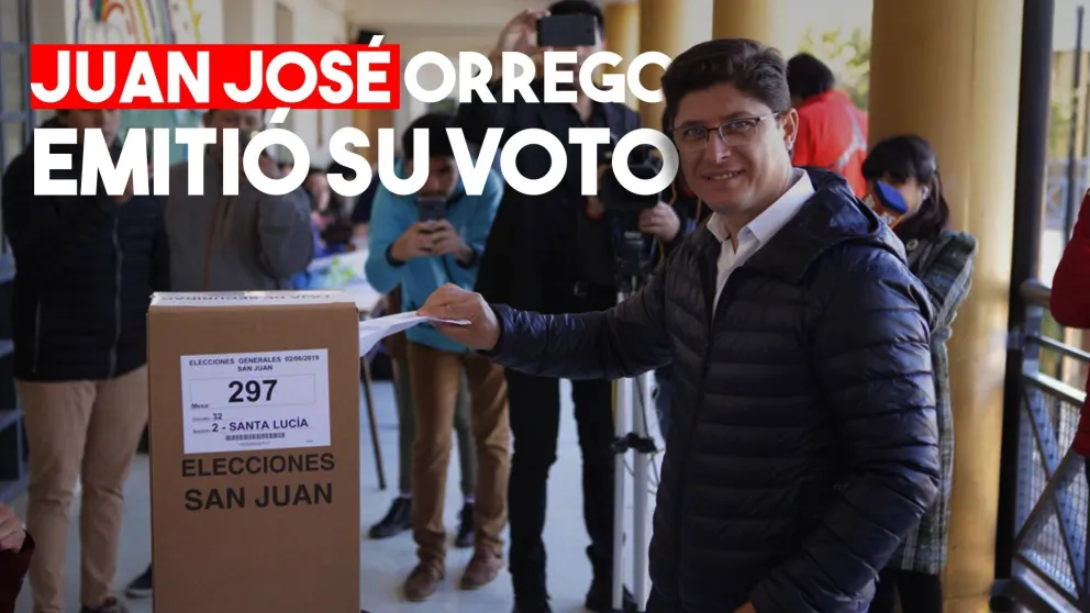 Juan José Orrego emitió su voto