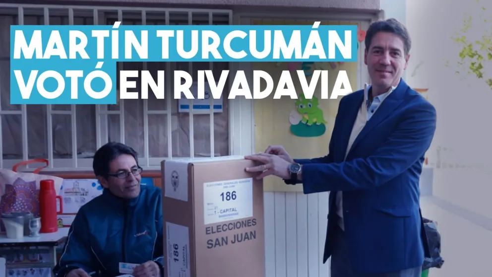 Martín Turcumán votó y pidió que la gente se acerque a hacer lo mismo