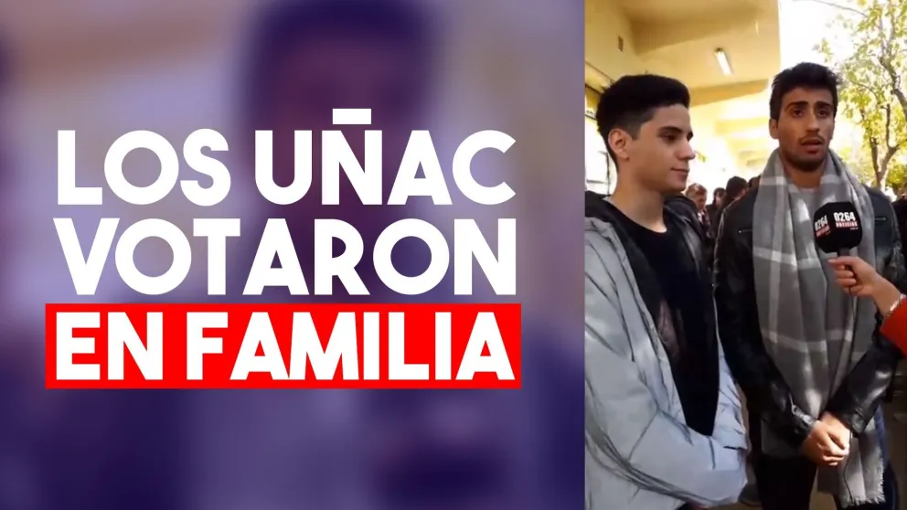 Los hijos del gobernador lo acompañaron en la elección
