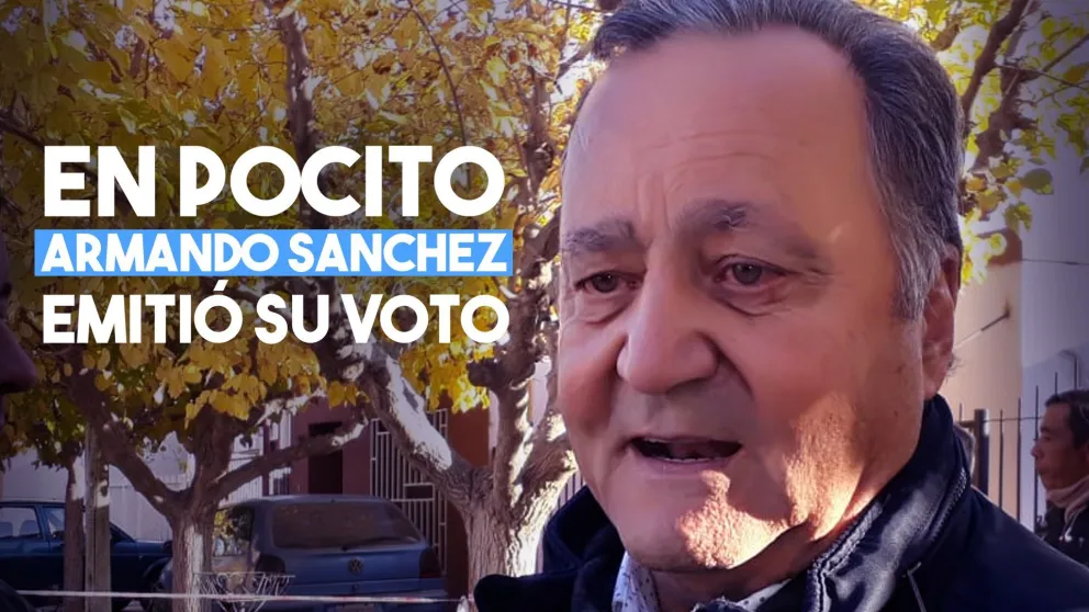 Armando Sanchez emitió su voto en la escuela José Rudecindo Rojo en Pocito
