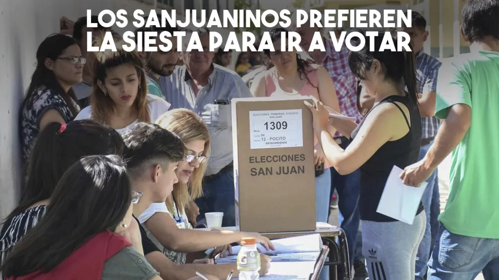 En la siesta, los sanjuaninos salieron a votar