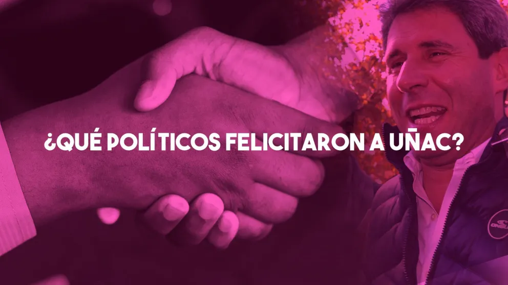 ¿Qué políticos felicitaron a Uñac?