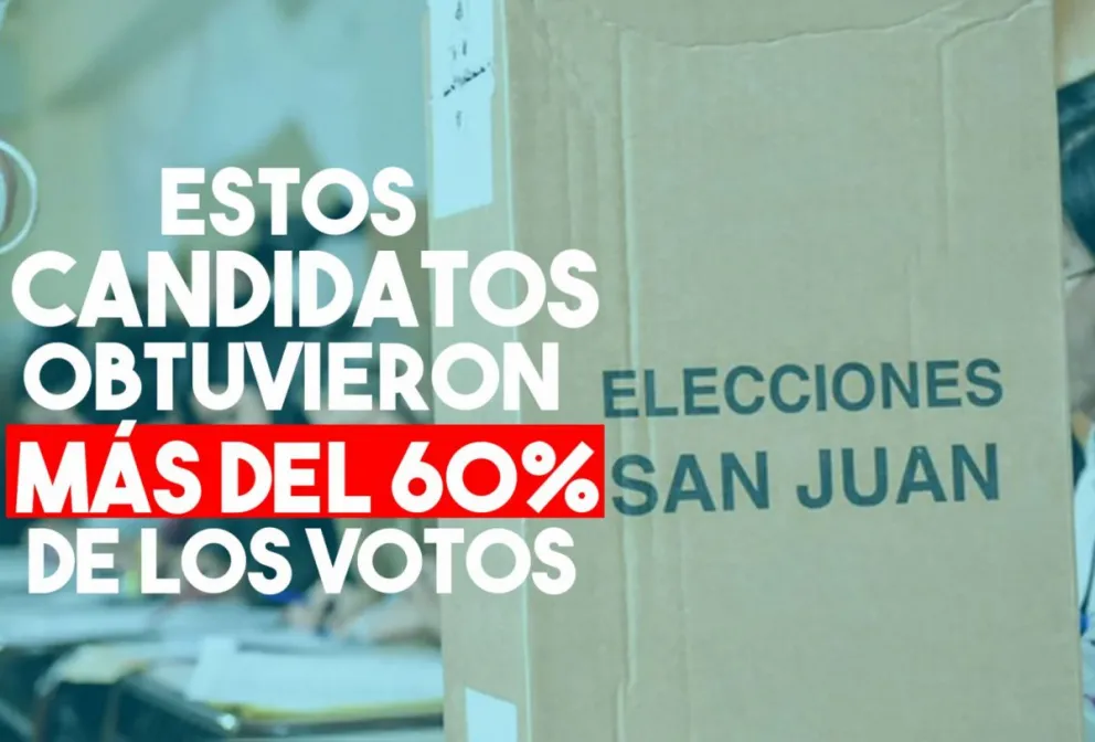 Cinco candidatos obtuvieron más del 60% de los votos
