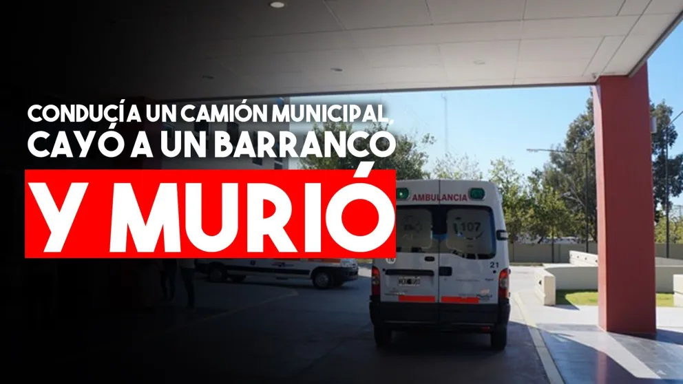 Murió el conductor de un camión recolector de residuos tras caer a un barranco