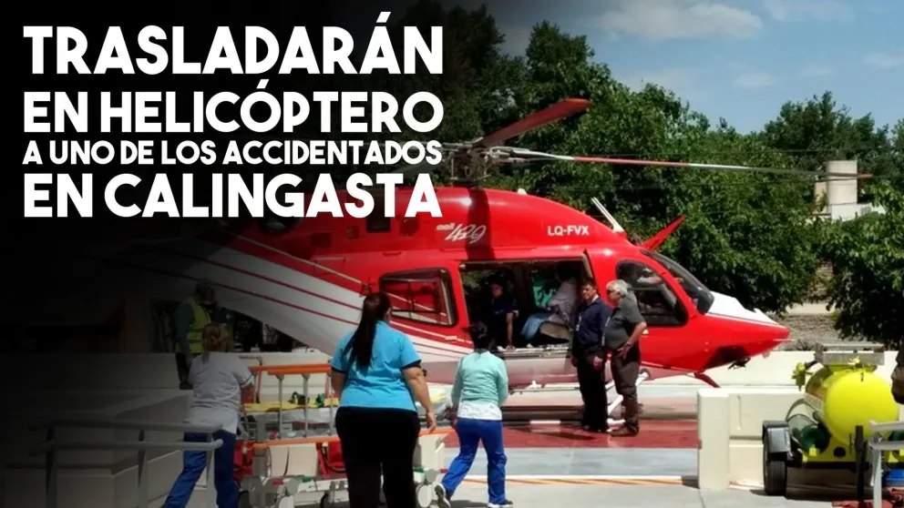 Uno de los accidentados en Calingasta será trasladado al Rawson en helicóptero
