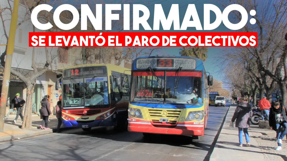 Confirmado: se levantó el paro de colectivos