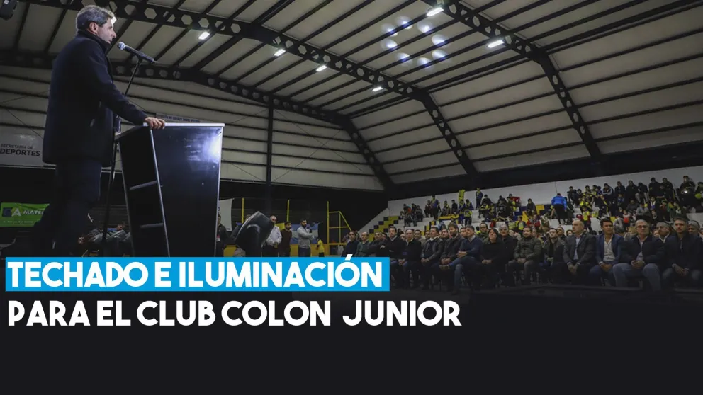 Quedó inaugurado el techado e iluminación del Club Colón Junior