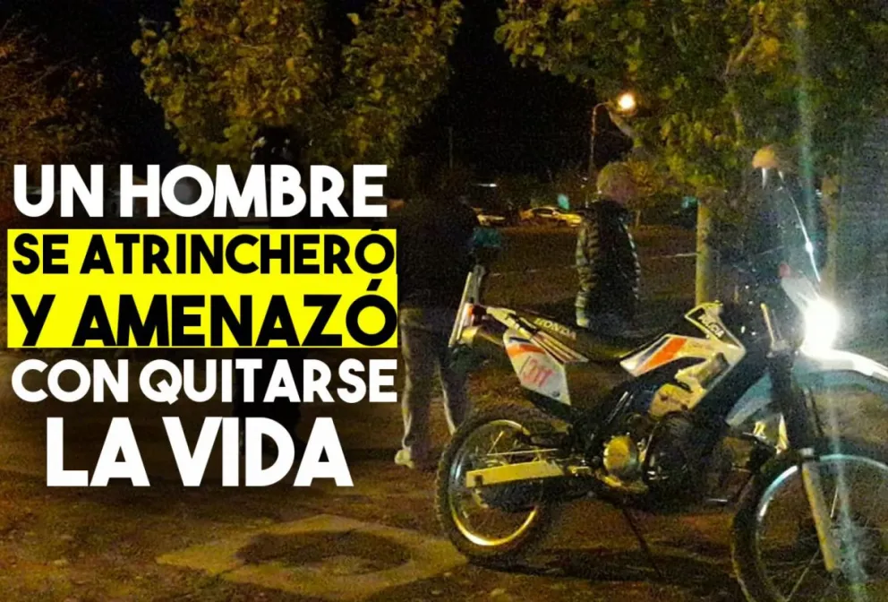 Un hombre se atrincheró en su casa y amenazó con quitarse la vida