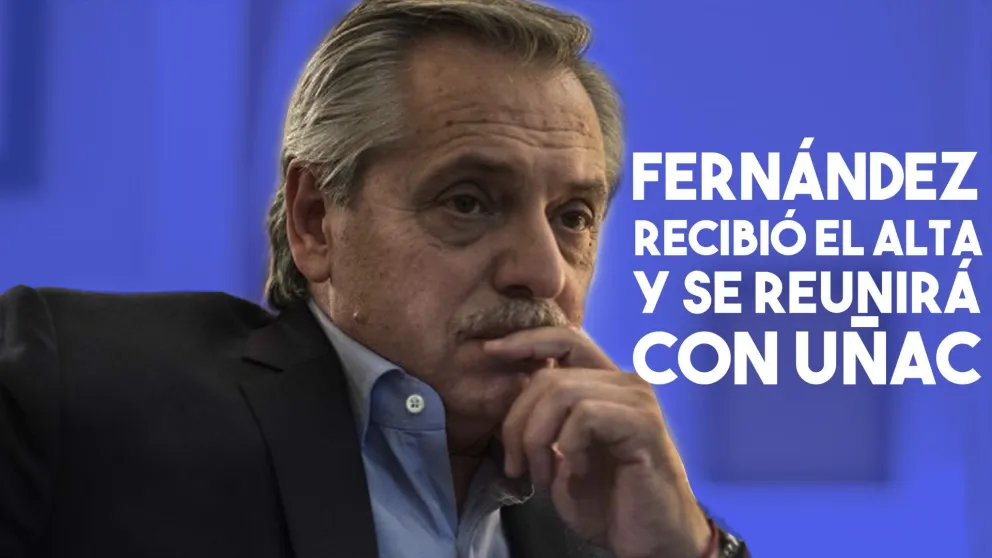 Alberto Férnández salió del Sanatorio y se reunirá con Uñac
