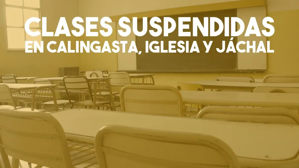 Suspenden las clases en Calingasta, Iglesia y Jáchal, ante el intenso viento
