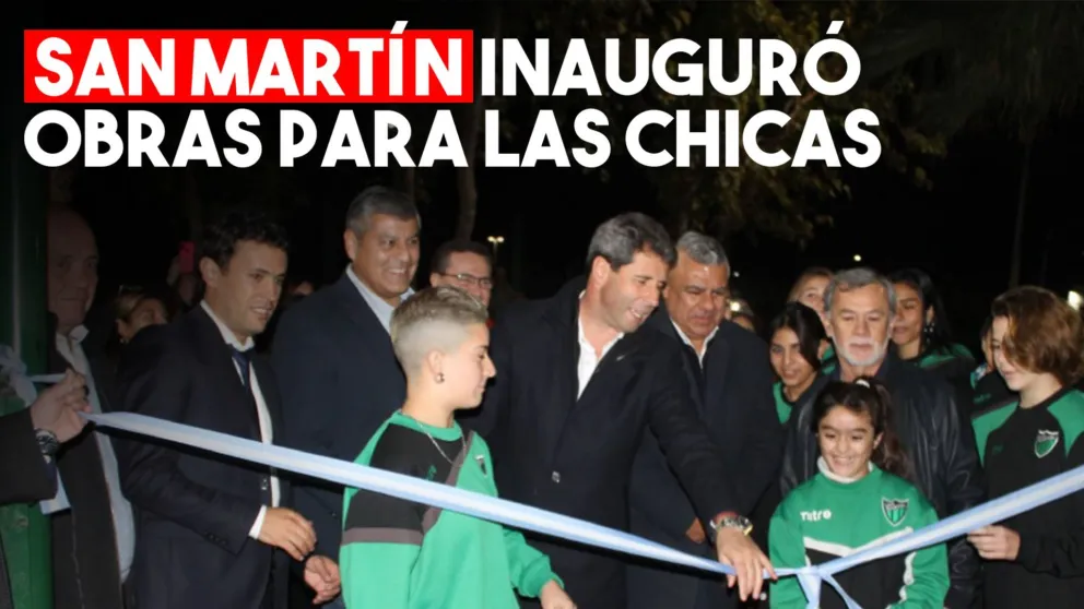 San Martín inauguró obras para fútbol femenino