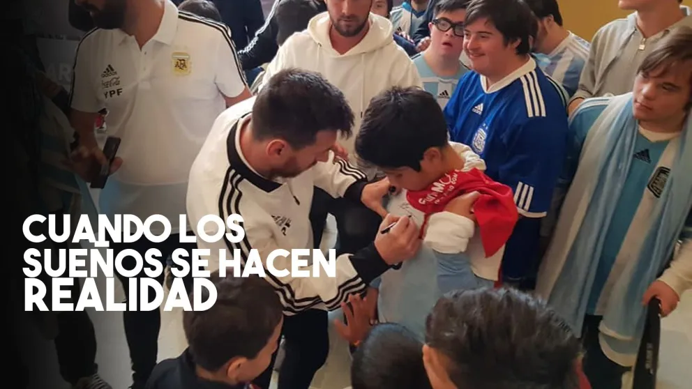 Los chicos de FUNDAMÉ estuvieron con la Selección Argentina