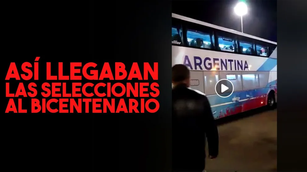 Así llegaban los seleccionados al Estadio del Bicentenario