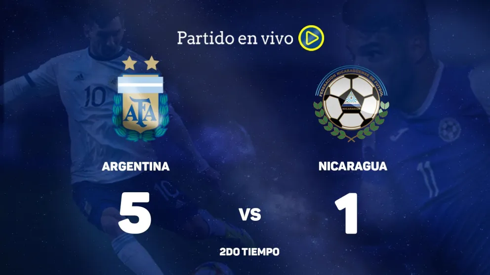 Mirá el partido entre Argentina y Nicaragua en vivo