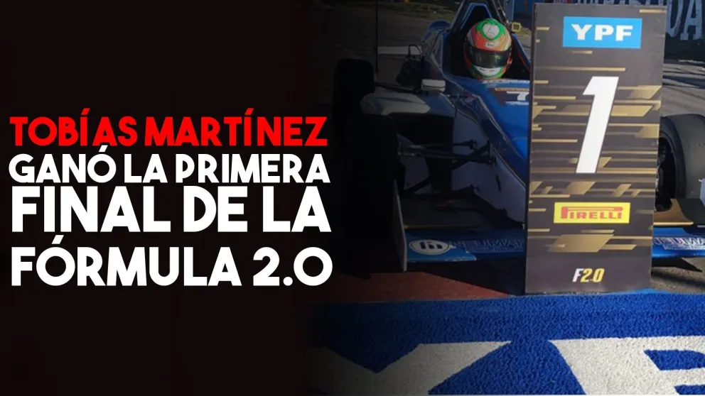 El sanjuanino Tobías Martínez ganó la primera final de la Fórmula 2.0