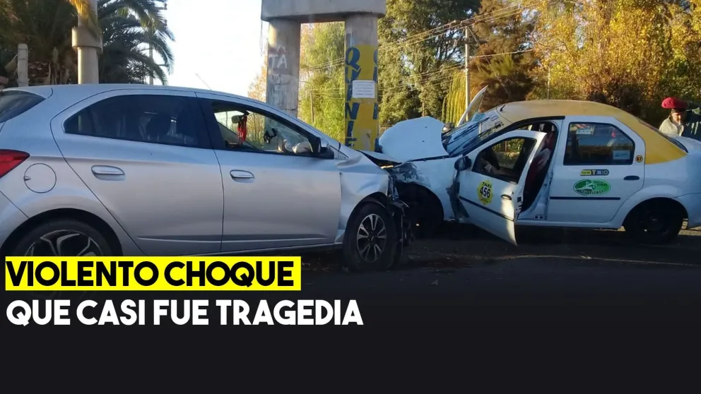 Chocaron y uno de los choferes se dio a la fuga