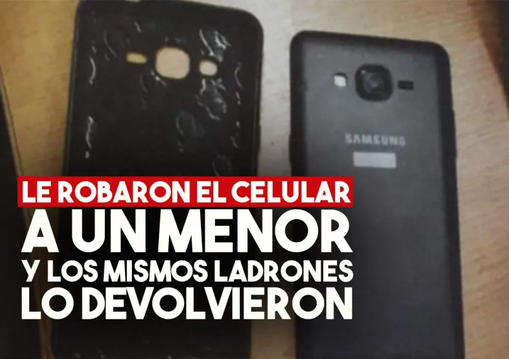 Robaron un celular y los mismos ladrones lo devolvieron