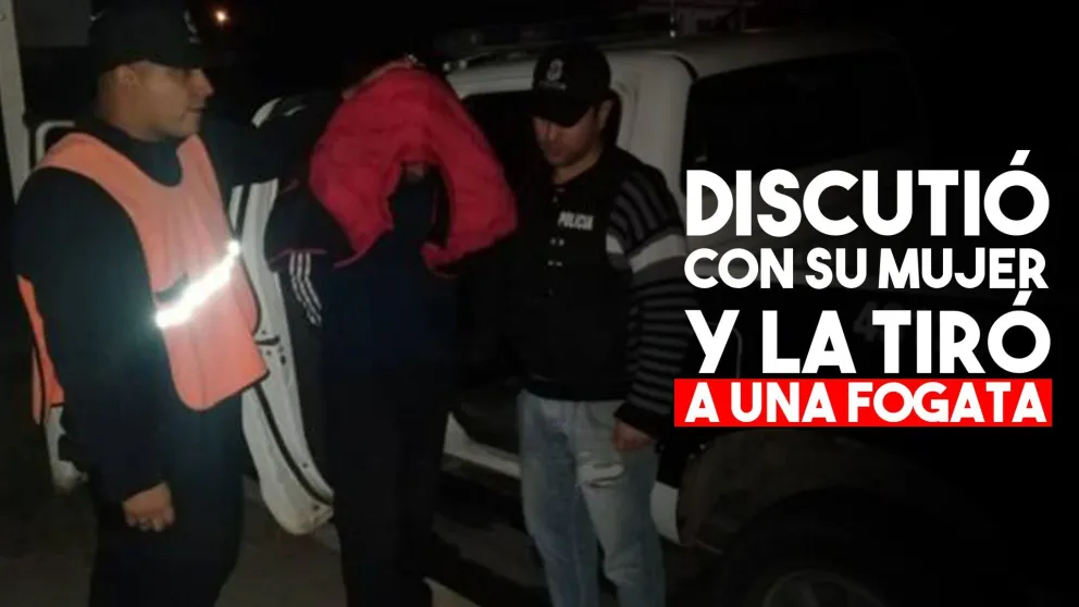 Bahía Blanca: discutió con su mujer y la tiró dentro de una fogata