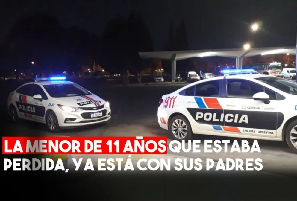 La nena de 11 años que se había perdido ya está con sus padres