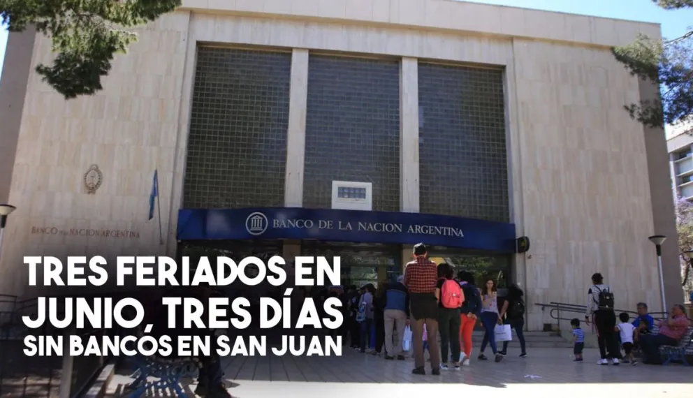Tres días de junio sin bancos