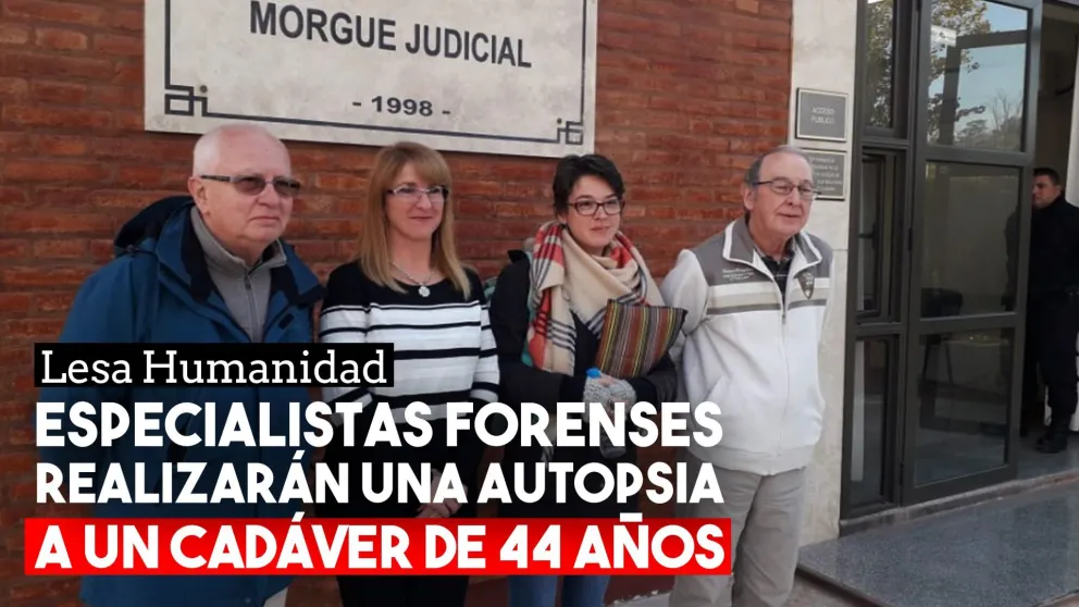 El equipo de Antropología Forense de la Corte Suprema exhumó el cuerpo de un sanjuanino