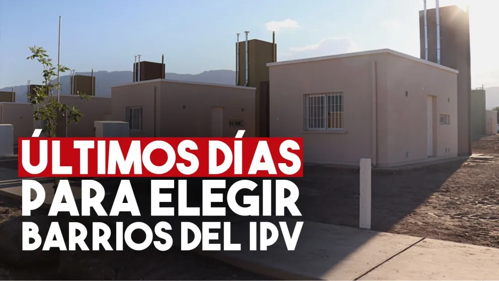 Últimos días para elegir barrio en el IPV