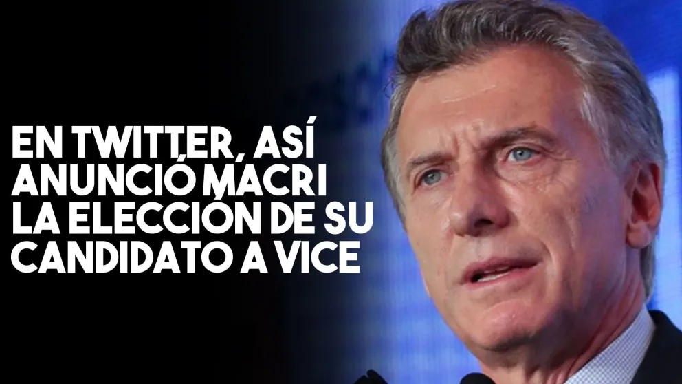 Macri explicó por qué eligió a Pichetto como vicepresidente