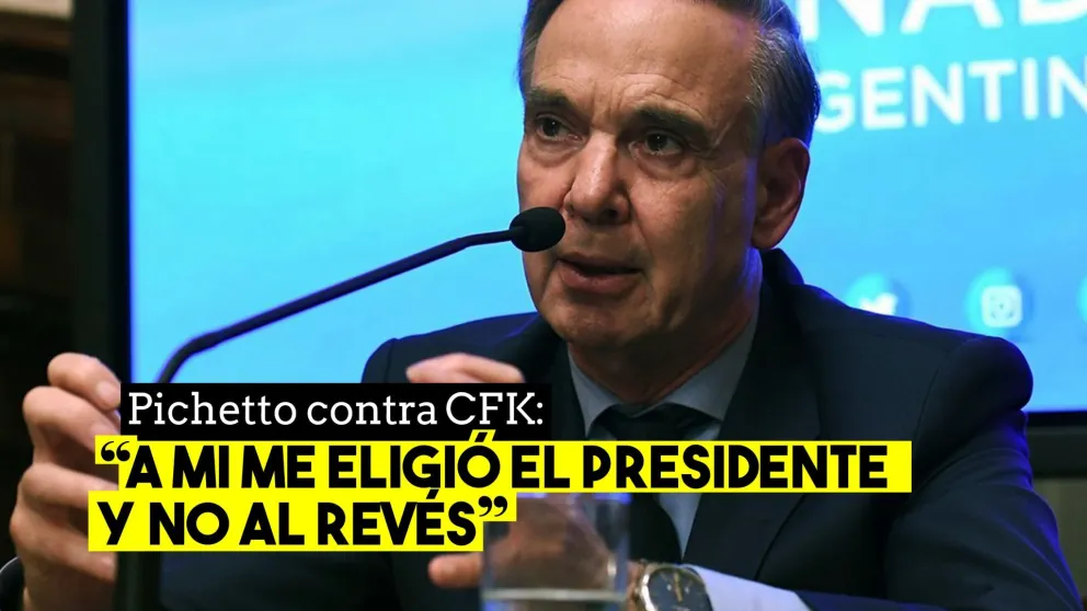 Pichetto contra CFK: "A mi me eligió el Presidente y no al revés"