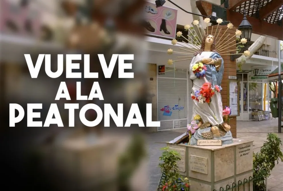 En unos días, vuelve la Virgen a la Peatonal