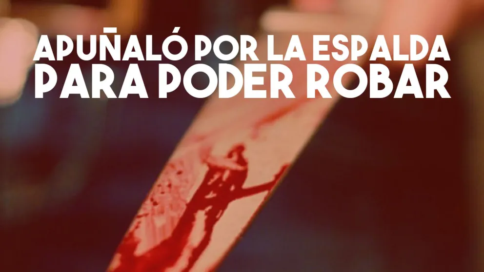 Apuñaló por la espalda a un joven para robarle la mochila y el celular