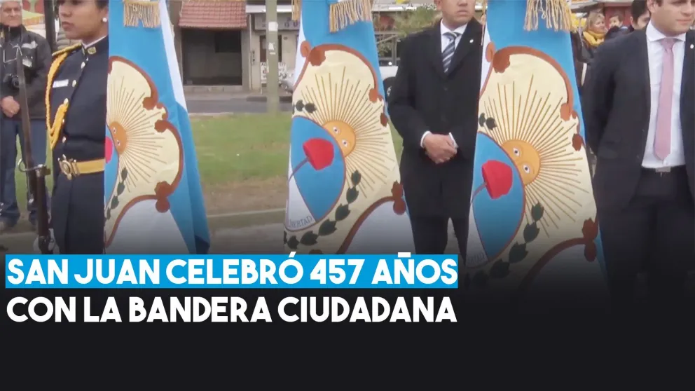La Bandera Ciudadana fue protagonista en un nuevo aniversario de la Fundación de San Juan