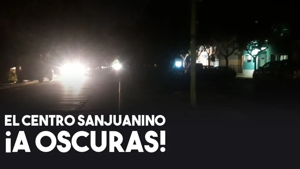 Corte de luz afectó parte del microcentro sanjuanino
